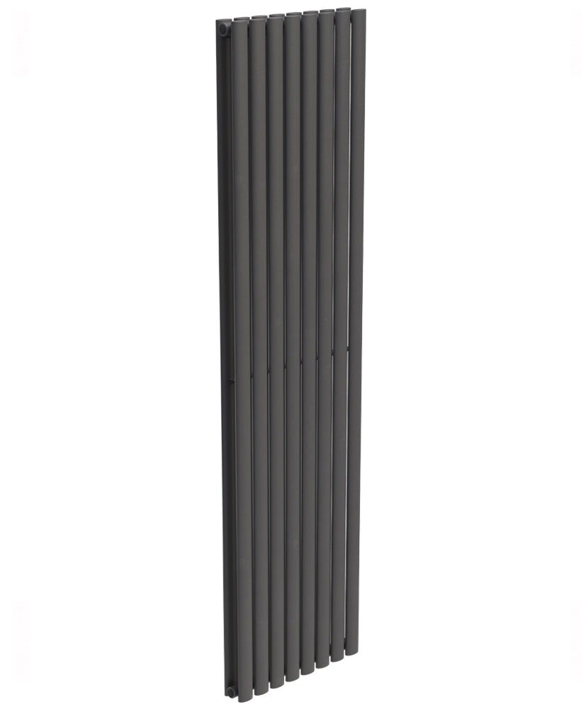Amura Elliptical Tube Vertical Designer Radiator  1800 X 480 Double Panel Anthracite