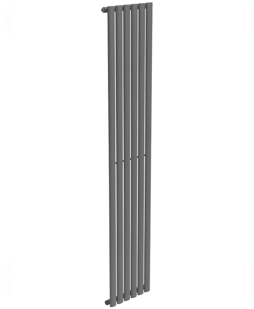 Amura Elliptical Tube Vertical Designer Radiator  1800 X360 Single Panel Anthracite
