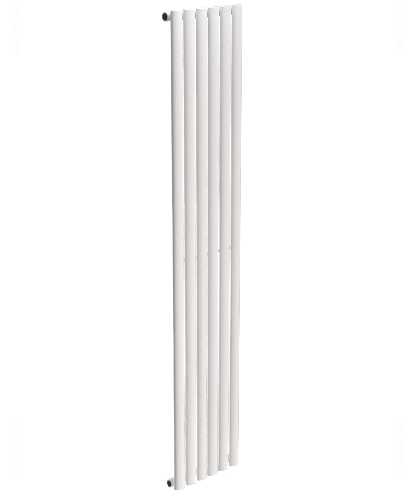Amura Elliptical Tube Vertical Designer Radiator  1800 X360 Single Panel White