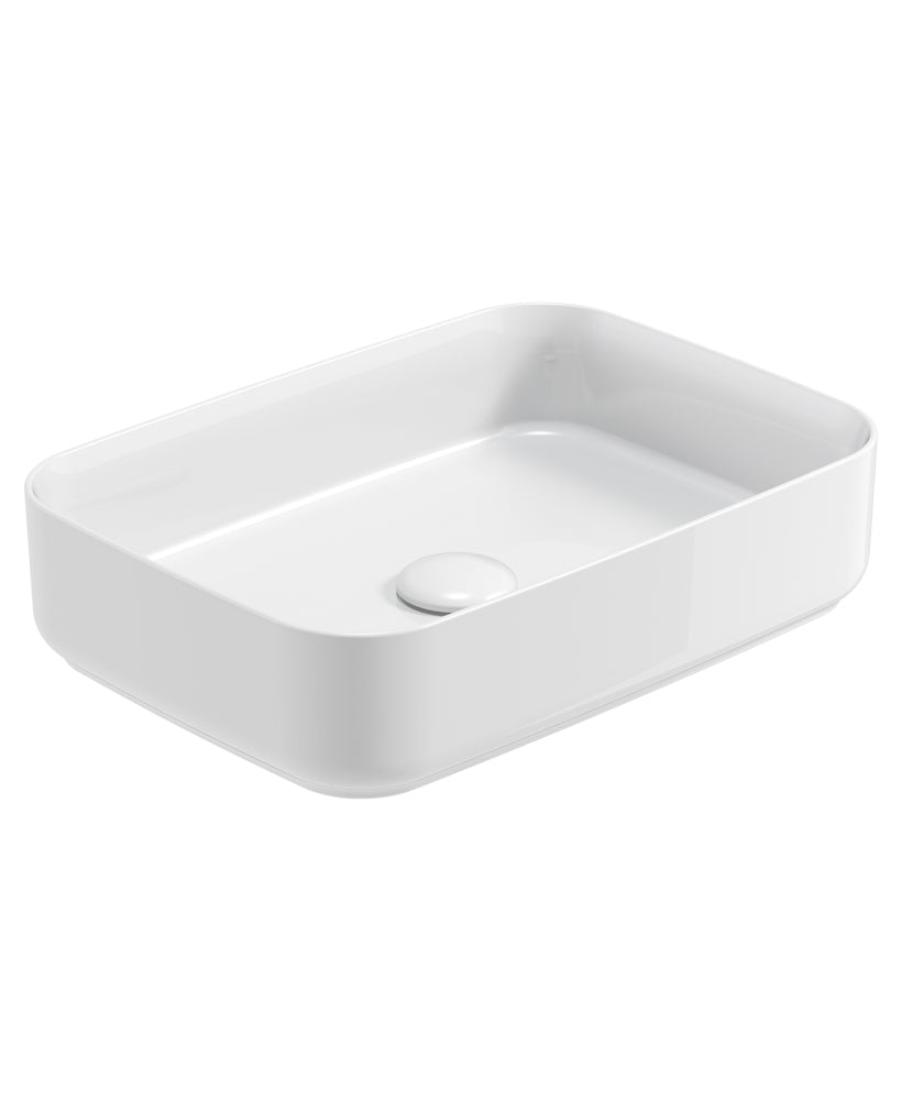 Avanti Square 50cm Vessel Basin with Ceramic Click Clack Waste (Various Colours)