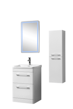 Load image into Gallery viewer, Ava 600mm Floor Standing Unit &amp; Basin White
