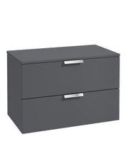 Load image into Gallery viewer, Stockholm 80cm Unit with Counter Top Black Handle Gloss White ( Various Colours &amp; Sizes )
