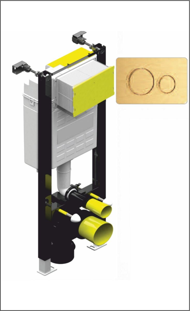 Small Fast Fix Frame with Circular plate - Gold