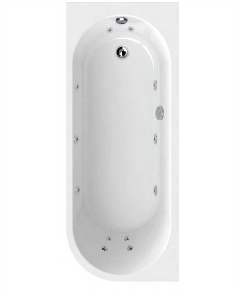 Arc 1700x700mm LH Single Ended 12 Jet Whirlpool Bath & Panel