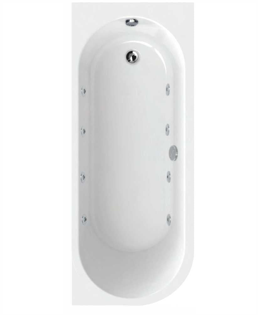 Arc 1700x700mm RH Single Ended 8 Jet Whirlpool Bath & Panel