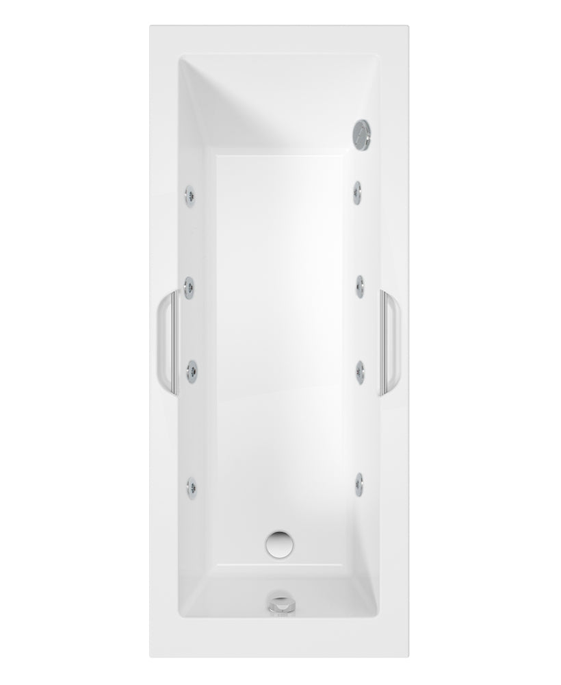 Cadenza Single Ended 8 Jet Bath 1700X700 White