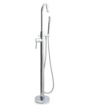 Load image into Gallery viewer, Harrow Black Floor Standing Bath Shower Mixer (Available in Chrome)
