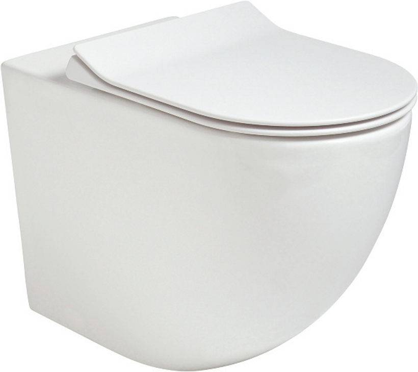 Inspire Back to Wall Rimless WC- Slim Soft Close Seat