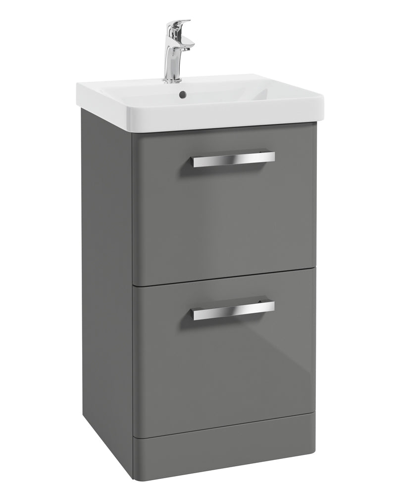 Odeon Steel Grey 2 Drawers 50cm