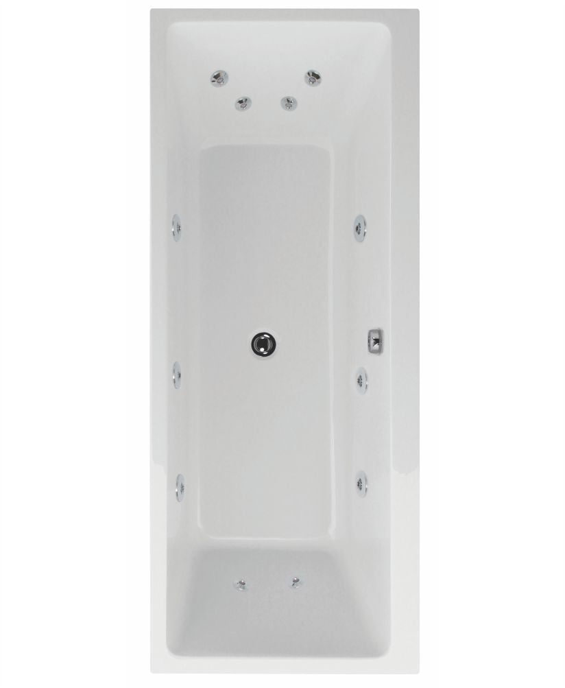 Oscar 1700x750mm Double Ended 12 Jet Whirlpool Bath
