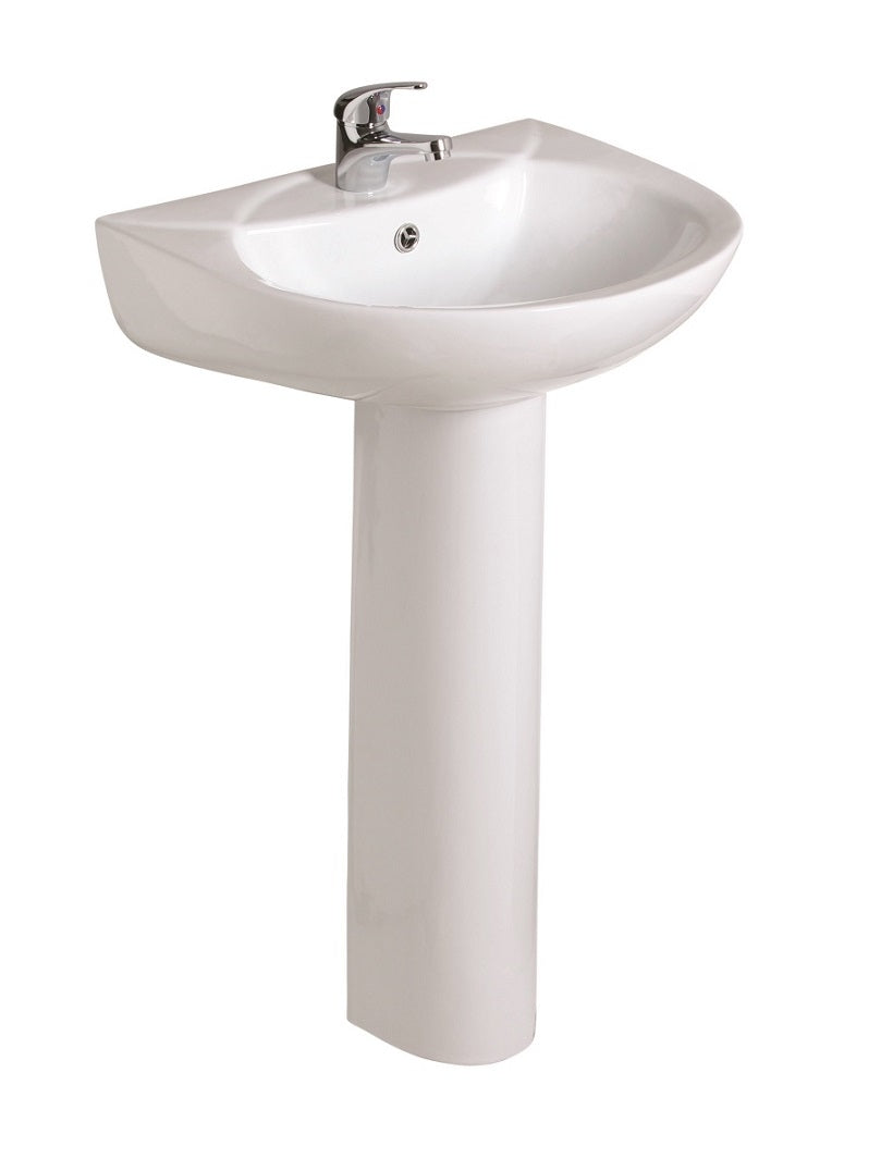 Strata 48cm Basin & Full Pedestal 1TH