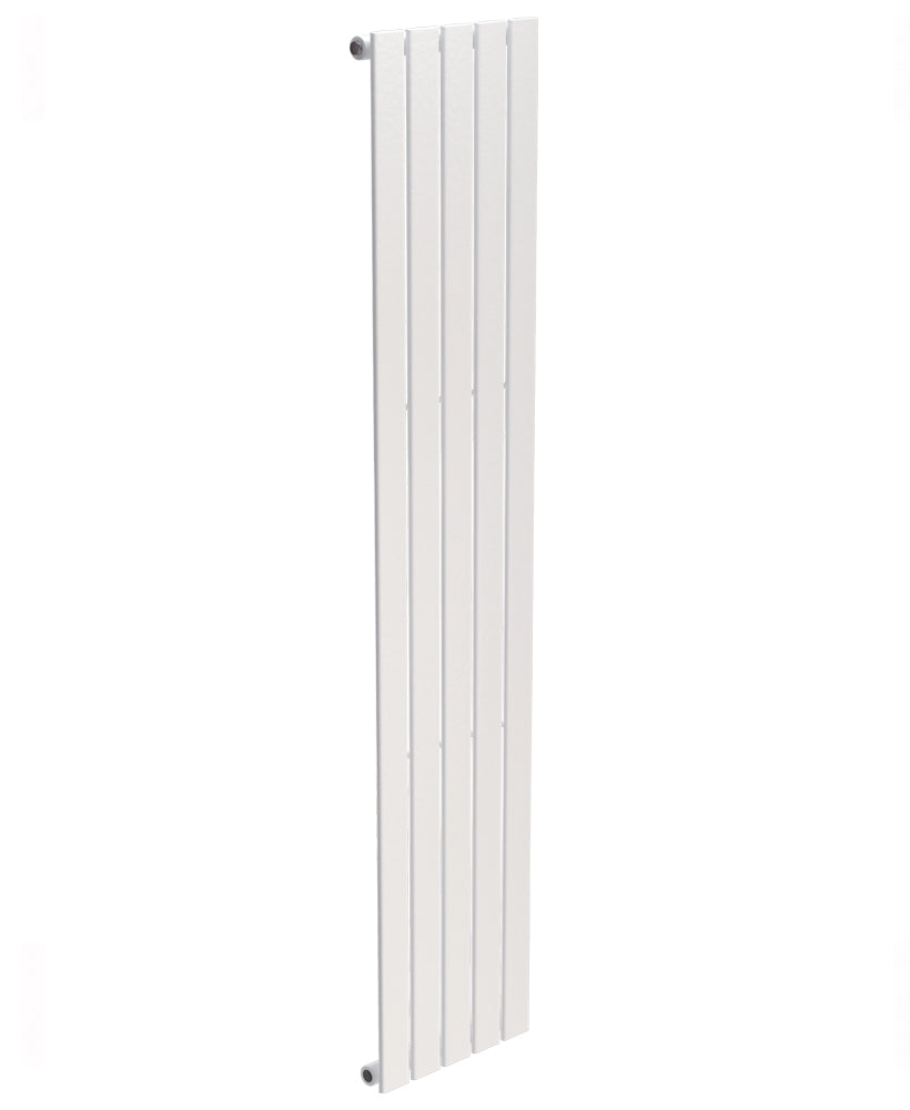 Piatto Flat Tube Designer Radiator Vertical 1800 X 376 Single Panel White