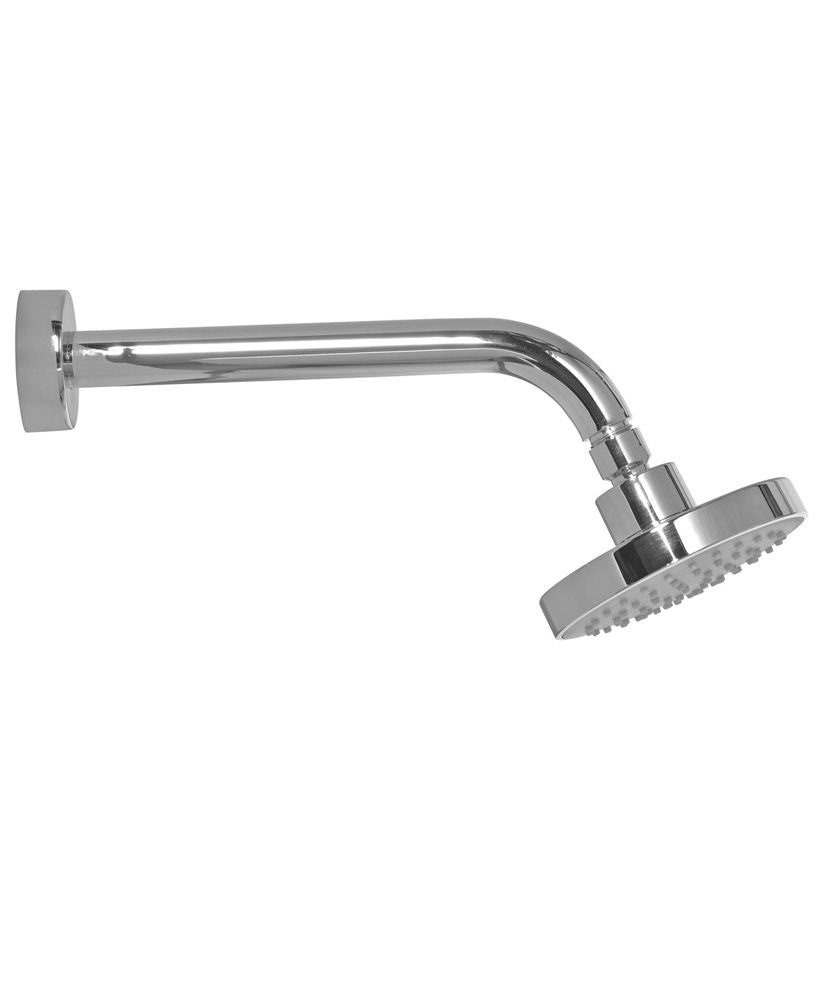 Riva 120 Grey faceplate shower head&260 wall shower arm