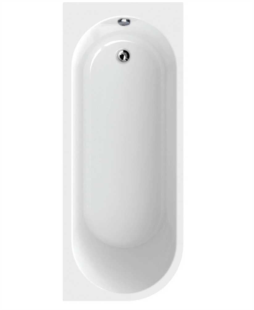 Arc Offset Shower Bath 1800mm Right Hand