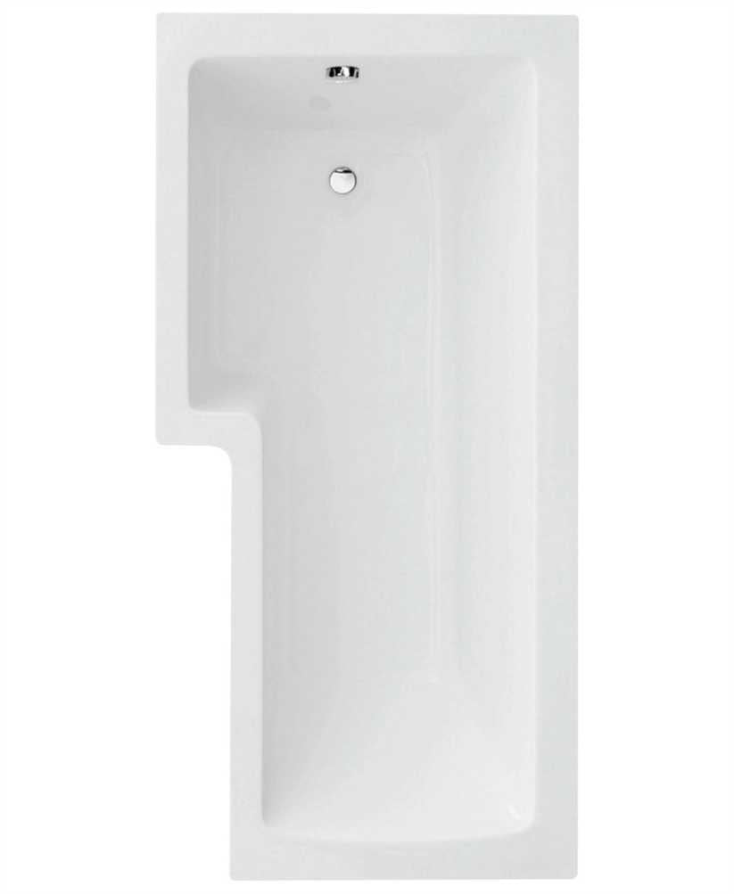 L Shape 1700x850mm LH Single Ended Bath & Panel