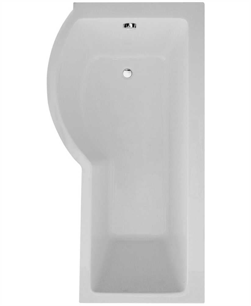 P Shape 1700x900mm LH Single Ended Bath & Panel