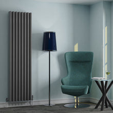 Load image into Gallery viewer, Valerio Vertical Aluminium High Output Radiators Anthracite (Various Sizes)
