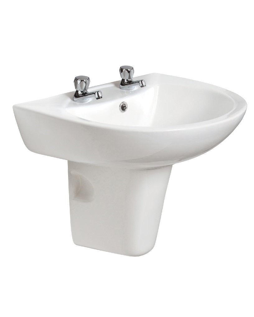 Strata 45cm Basin & Semi Pedestal 2TH