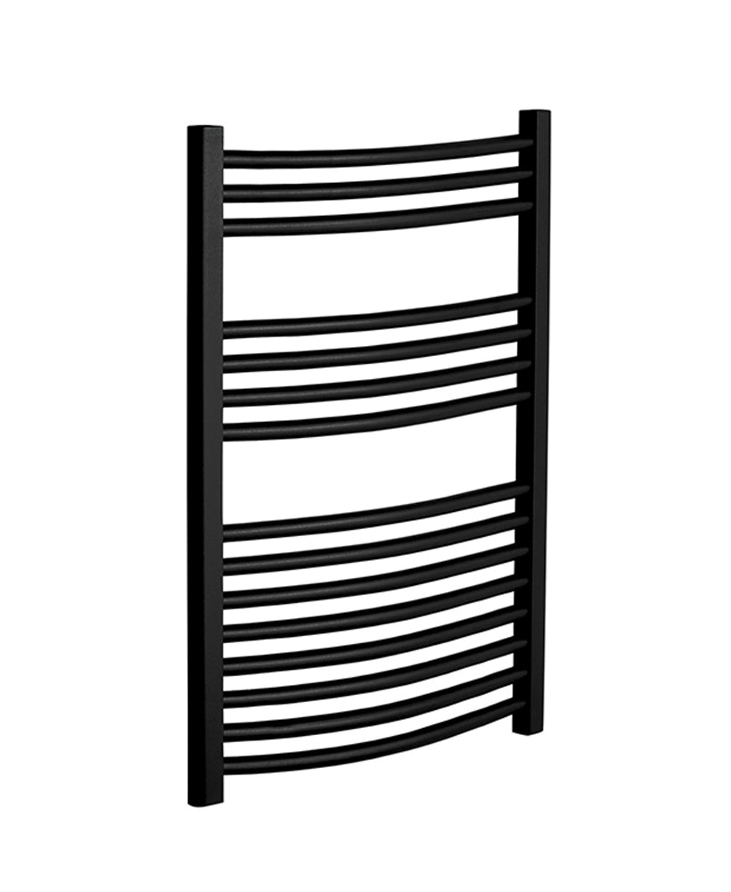 800 x 500 Curved Towel Warmer Black