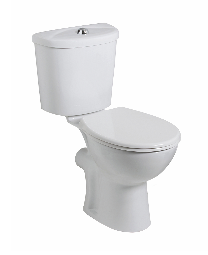 Strata Eco Rimless Open Back close coupled WC-Standard Seat