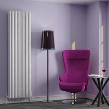 Load image into Gallery viewer, Valerio Vertical Aluminium High Output Radiator White (Various Sizes)
