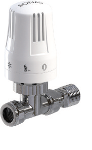 Sonas Straight Thermostatic Valve And Lockshield Set