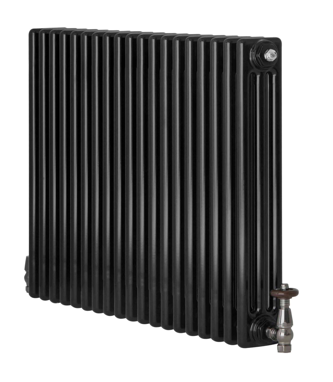 3 Column Horizontal Radiator Black H:600mm W:904mm