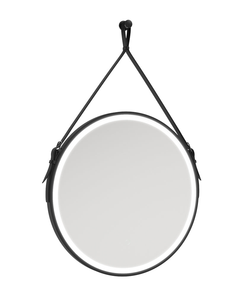 Astrid Style Rope Feature Illuminated Round 600x600mm Mirror