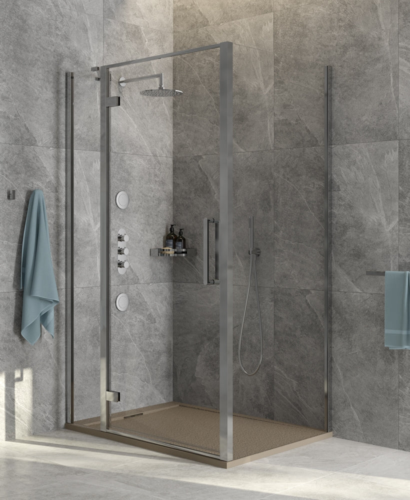 Aspect 8mm Hinge & Inline Door 1200mm